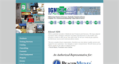 Desktop Screenshot of ignmedical.com